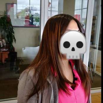 Pretty Steph Salon - HER VERSION OF A BALAYAGE! UNEVEN COLOR!! COLOR ALL ON THIS ONE SIDE AND NONE ON THE OTHER SIDE!! HORRIBLE!! - Hair Salons Near Me - San Diego, California
