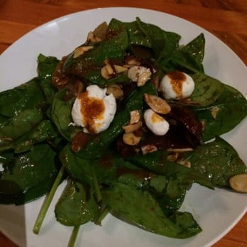 Lola's Lounge - Spinach, goat cheese, and beet salad. Incredible dressing on it! Delicious! - Spanish Near Me - Sacramento, California