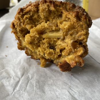 The Dragonfly Coffee House - Apple pumpkin muffin - real apple pieces are inside - ask for it warmed it's tasty! - Coffee & Tea Near Me - Portland, Oregon