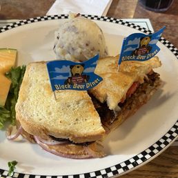 Parmesan Sourdough Cheeseburger with a Veggie Patty Parmesan Sourdough Cheeseburger with a Veggie Patty