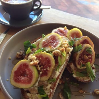 Elbow Room espresso - Fresh fig and ricotta toast - Coffee & Tea Near Me - Chatswood, NSW