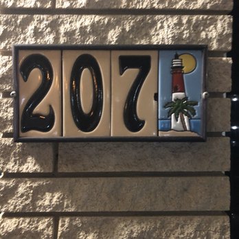 Gaido's Seaside Inn - Cute room number sign - Hotels Near Me - Galveston, Texas