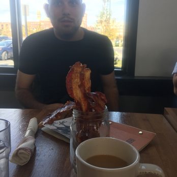 Iron Rooster - Mason jar o bacon! - American Near Me - Baltimore, Maryland Iron Rooster - Mason jar o bacon! - American Near Me - Baltimore, Maryland