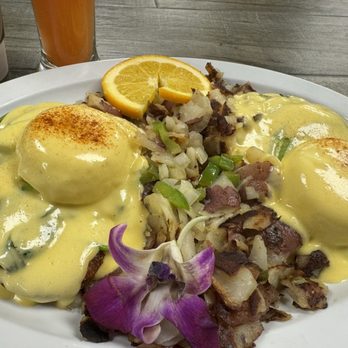 Breakfast Shack - Calif Benedict semi healthy with fried green tomatoes & avocado, spinach! - Breakfast & Brunch Near Me - Redlands, California Breakfast Shack - Calif Benedict semi healthy with fried green tomatoes & avocado, spinach! - Breakfast & Brunch Near Me - Redlands, California