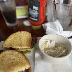 Who's on Third - B.L.T.A. Sandwich with coleslaw