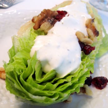 Elk Forge Bed & Breakfast - Romaine Wedge Salad with Dried Cranberries and Walnuts with Blue Cheese Dressing - Hotels Near Me - Elkton, Maryland Elk Forge Bed & Breakfast - Romaine Wedge Salad with Dried Cranberries and Walnuts with Blue Cheese Dressing - Hotels Near Me - Elkton, Maryland