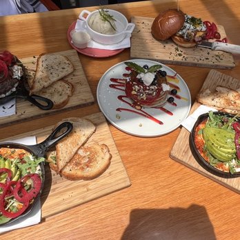 Outpost Kitchen - Shashuka, gf blueberry pancakes!, burger - Breakfast & Brunch Near Me - Costa Mesa, California Outpost Kitchen - Shashuka, gf blueberry pancakes!, burger - Breakfast & Brunch Near Me - Costa Mesa, California