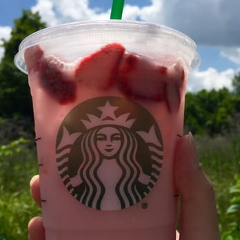 Starbucks - New fave drink: strawberry acai refresher w/ coconut milk & strawberries - Coffee & Tea Near Me - Monroe, Louisiana Starbucks - New fave drink: strawberry acai refresher w/ coconut milk & strawberries - Coffee & Tea Near Me - Monroe, Louisiana