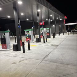 Speedway - Diesel area from truck parking spots.
