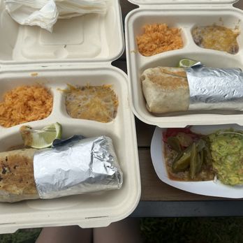 Taco Libre - 3/2026 Breakfast burritos with a side of guac, paired with their salsa and pickled veg - Mexican Near Me - Koloa, Hawaii