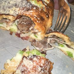 Philly Stromboli extra cheese