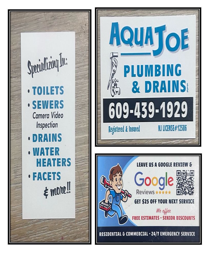 Slide of Aqua Joe Plumbing & Drains
