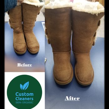 Custom Cleaners - Ugg boots, before & after. - Dry Cleaning Near Me - Hopewell Township, New Jersey Custom Cleaners - Ugg boots, before & after. - Dry Cleaning Near Me - Hopewell Township, New Jersey