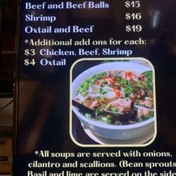 Pho King Spot - Pho menu