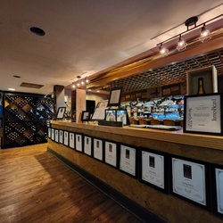 Lucky Palace - The entrance of the restaurant showcases many of their plaques and awards.