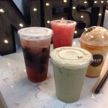 Nest Tea House - Drinks at the bar ready - Bubble Tea Near Me - Arcadia, California Nest Tea House - Drinks at the bar ready - Bubble Tea Near Me - Arcadia, California