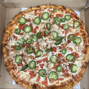 Antonino's Pizza - Large Pizza with Jalapeno, Grilled Chicken and Tomatoes - Pizza Near Me - Gloucester Township, New Jersey