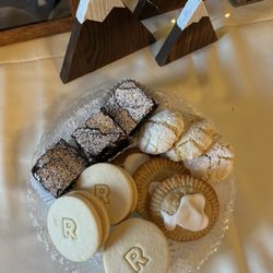 Rosie's Gluten Free Sweets - Brownie, signature sandwich cookie, cherry poptart and lemon crinkle party for a baby shower - adorable and delicious!