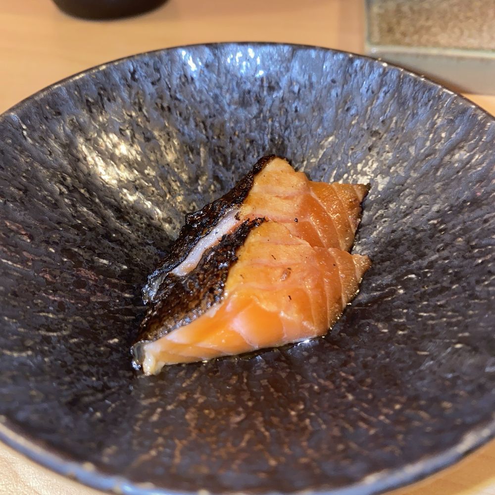 Sushi Koya - Salmon with crunchy skin - Sushi Bars Near Me - New York, New York Sushi Koya - Salmon with crunchy skin - Sushi Bars Near Me - New York, New York