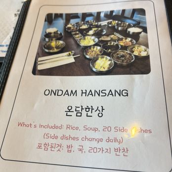 Ondam - Menu - Korean Near Me - Las Vegas, Nevada