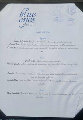 Menu photo 8 Blue Eyes Restaurant Hoboken, NJ