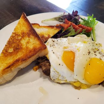 The Parlour - Duck Hash ($24.00), with eggs requested sunny-side up instead of the default over medium. - Breakfast & Brunch Near Me - Henderson, Nevada