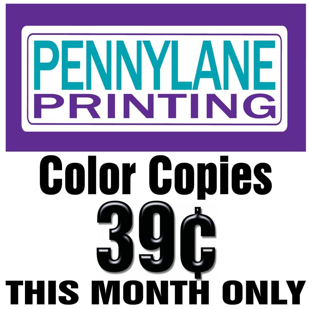 PENNYLANE PRINTING Updated October 2024 560 Cleveland St, Elyria