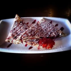 Banana, mixed berries & NUTELLA crêpe.