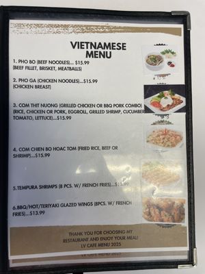 Menu photo 4 LV Cafe Helendale, CA