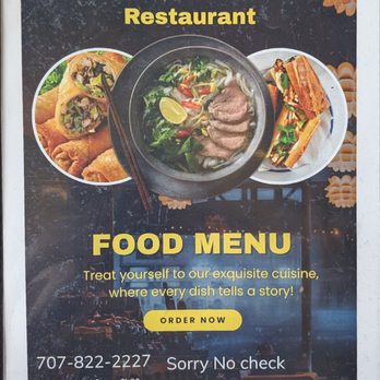 Pho Hoang - Menu cover - Vietnamese Near Me - Arcata, California Pho Hoang - Menu cover - Vietnamese Near Me - Arcata, California