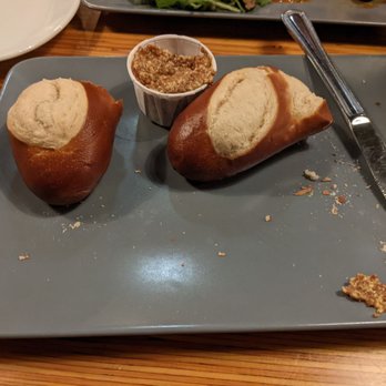 Otto Food and Drink - Pretzel bun (1/2 of it anyway!) - Gastropubs Near Me - Edmonton, Alberta Otto Food and Drink - Pretzel bun (1/2 of it anyway!) - Gastropubs Near Me - Edmonton, Alberta