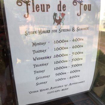 Fleur de Fou - Hours - Florists Near Me - Smithfield, Virginia