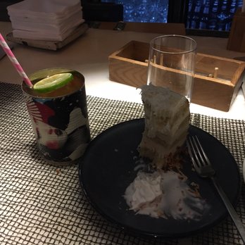 Kyu - Loved loved loved Mum's Coconut cake and really enjoyed Lychee Sorbet with Fruits and Chiso granita. Did not The Wynwood mule cocktail. - Asian Fusion Near Me - Miami, Florida