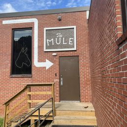 Exterior outside entrance of The Mule at Devil's Foot Beverage - Asheville, North Carolina Exterior outside entrance of The Mule at Devil's Foot Beverage - Asheville, North Carolina
