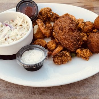 Down Under Restaurant - This was $32. That big piece was burned and awful. I can't believe how bad this was. - Seafood Near Me - Fernandina Beach, Florida