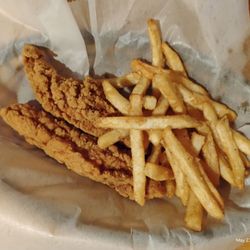 Chicken tenders and fries