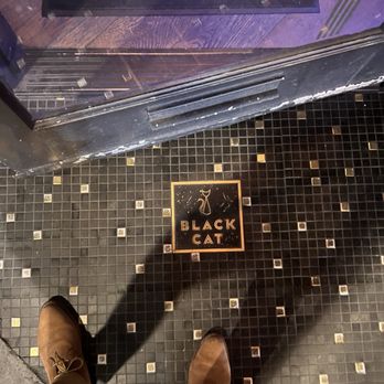 Black Cat - Vintage tile at the entrance - New American Near Me - San Francisco, California Black Cat - Vintage tile at the entrance - New American Near Me - San Francisco, California