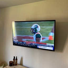 43 inch TV in bedroom