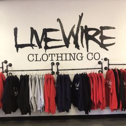 Livewire Clothing Store - LiveWire Clothing Logo Main Wall