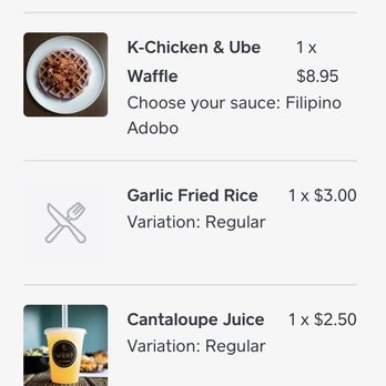 WEH? Asian Fusion - Add $6.99 delivery, 1.50 service charge, 2.24 tax. 2 meals so far & I still have garlic rice and gravy to eat w/my eggs. - Filipino Near Me - Austin, Texas WEH? Asian Fusion - Add $6.99 delivery, 1.50 service charge, 2.24 tax. 2 meals so far & I still have garlic rice and gravy to eat w/my eggs. - Filipino Near Me - Austin, Texas