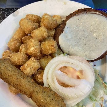 Galaxy Diner - Falafel Burger with Ranch Burger - American Near Me - Richmond, Virginia Galaxy Diner - Falafel Burger with Ranch Burger - American Near Me - Richmond, Virginia