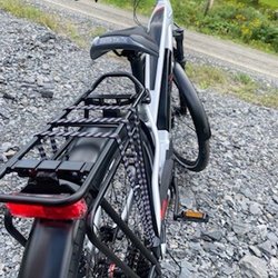 E Mobilite Cafe - The friendly beast!!! Going uphill is a joy!
