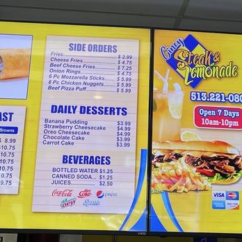 Cincy Steak and Lemonade - Menu - Cheesesteaks Near Me - Cincinnati, Ohio Cincy Steak and Lemonade - Menu - Cheesesteaks Near Me - Cincinnati, Ohio