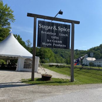 Maple Sugar & Vermont Spice - Rustic sign - Specialty Food Near Me - Mendon, Vermont