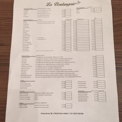 Délifrance Boulangerie ET Café Francais - Menu