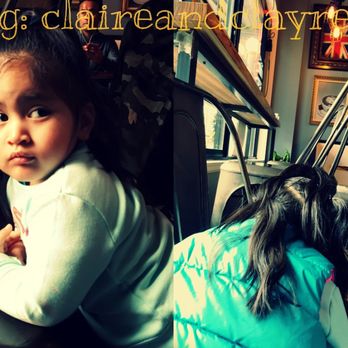 Moore Coffee Shop - my little bug enjoying her spot. she felt comfortable albeit the size of the room - Coffee & Tea Near Me - Seattle, Washington