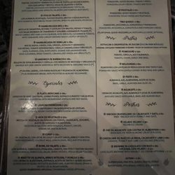 Le Kaat - Menu