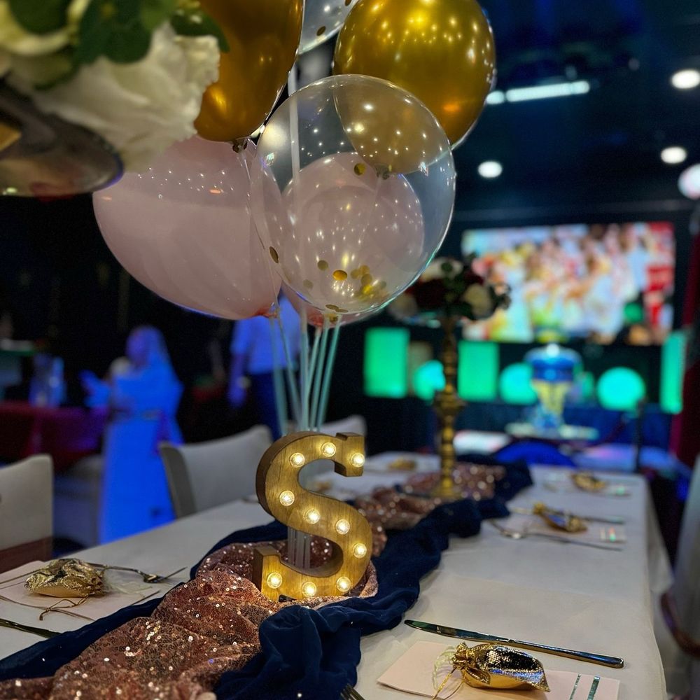 Emerald Restaurant Orlando - Birthday Table set up by Ahlami Dreams - Mediterranean Near Me - Orlando, Florida Emerald Restaurant Orlando - Birthday Table set up by Ahlami Dreams - Mediterranean Near Me - Orlando, Florida