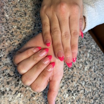 Tip & Toe Salon - Acrylic Gel Hot Pink - Nail Salons Near Me - Burlingame, California Tip & Toe Salon - Acrylic Gel Hot Pink - Nail Salons Near Me - Burlingame, California