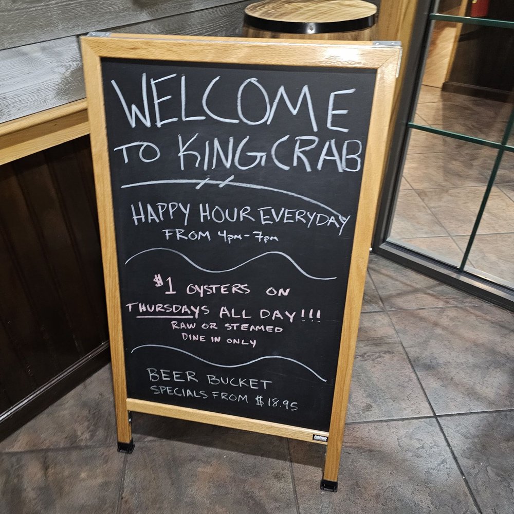 King Crab - Sign in entrance - Seafood Near Me - Orlando, Florida King Crab - Sign in entrance - Seafood Near Me - Orlando, Florida